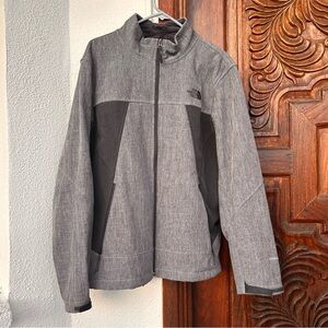 Men’s North Face Apex Chromium Thermal jacket in heather gray/black